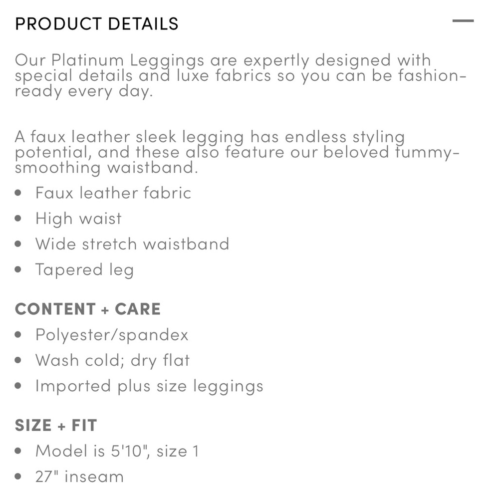 Torrid | New Full Length Signature Waist Faux Leather Legging Medium 00 - Picture 8 of 8